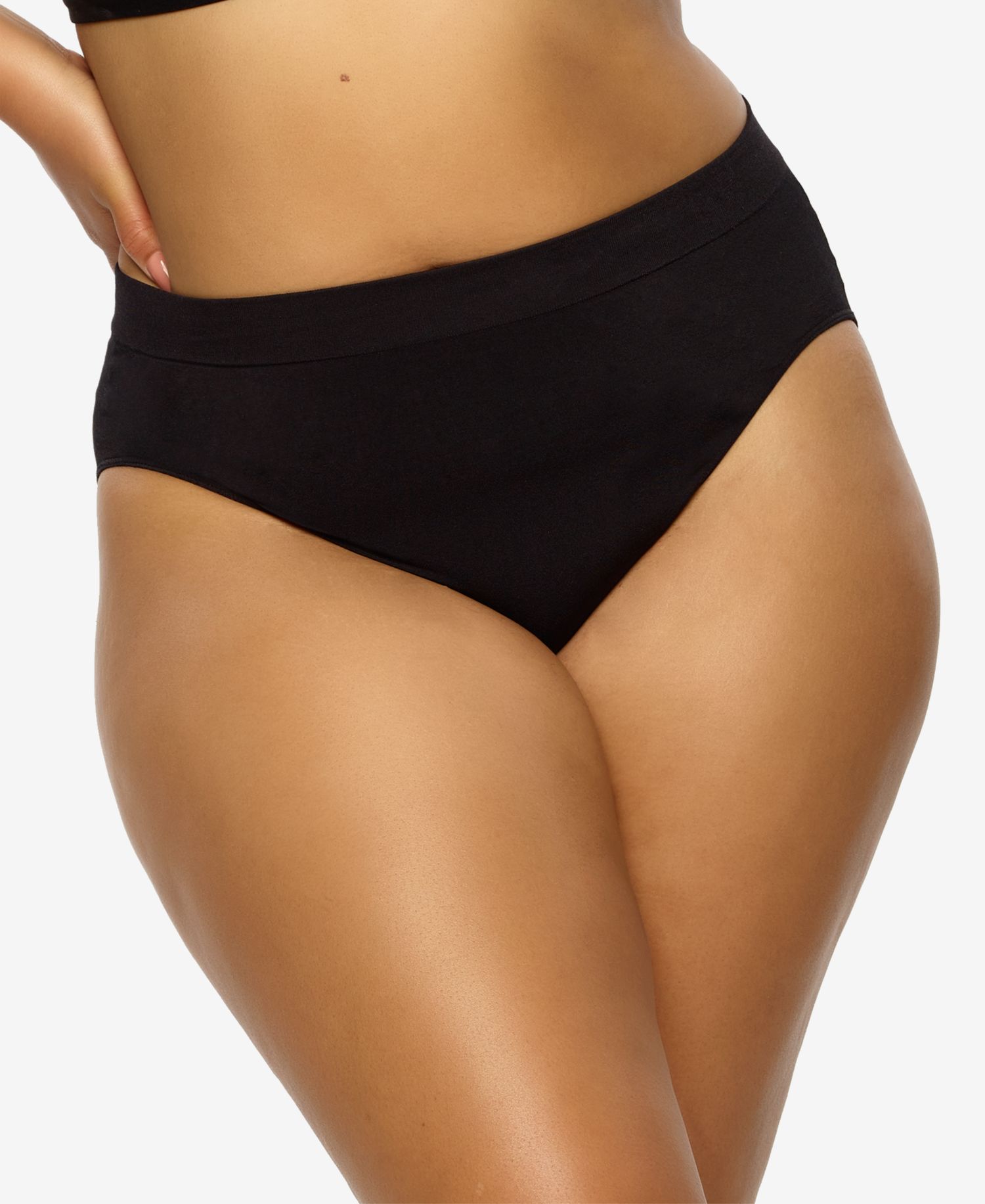 Plus Size Body Smooth Seamless High Leg Brief Panty