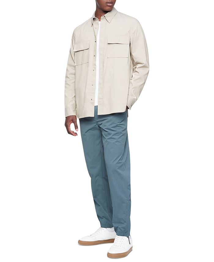 Calvin Klein Men's Stretch Solid Shirt Jacket & Reviews - Coats & Jackets -  Men - Macy's
