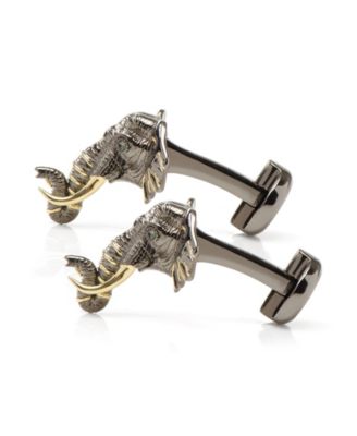 Men's 14K Gold Elephant Cufflinks
