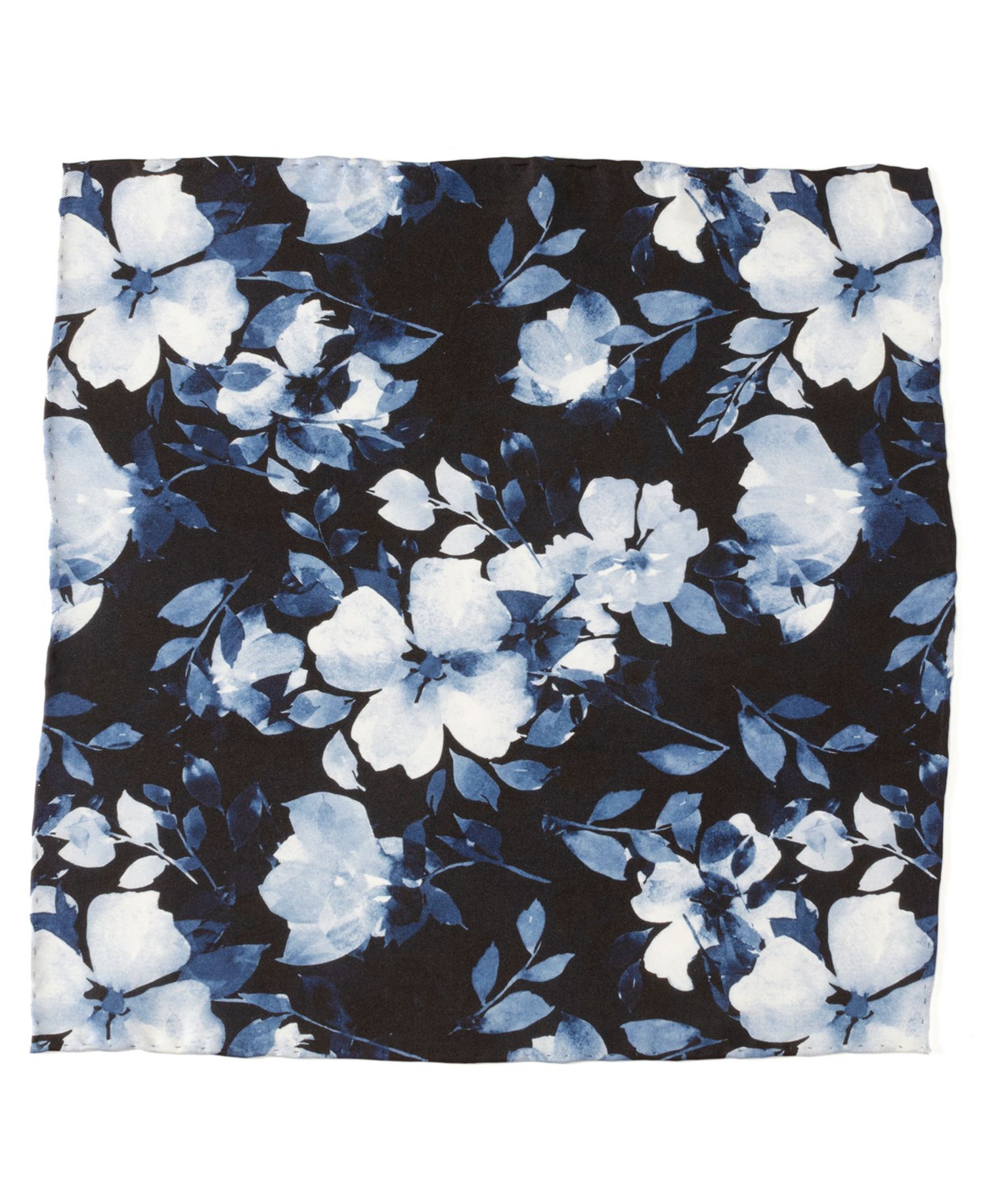 Men's Painted Floral Pocket Square