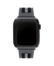 Black Gray Silicone Strap 42/44/45mm Apple Watch® Band 