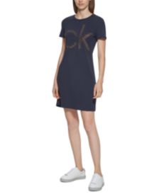 Embellished-Logo T-Shirt Dress