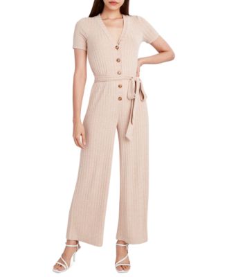 BCBGeneration - Ribbed V-Neck Jumpsuit
