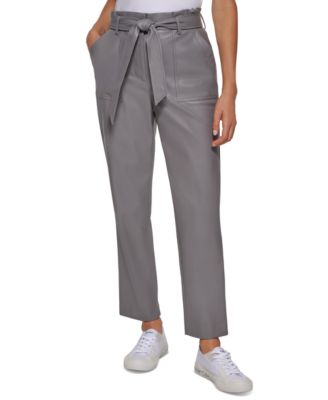 calvin klein tie waist pants