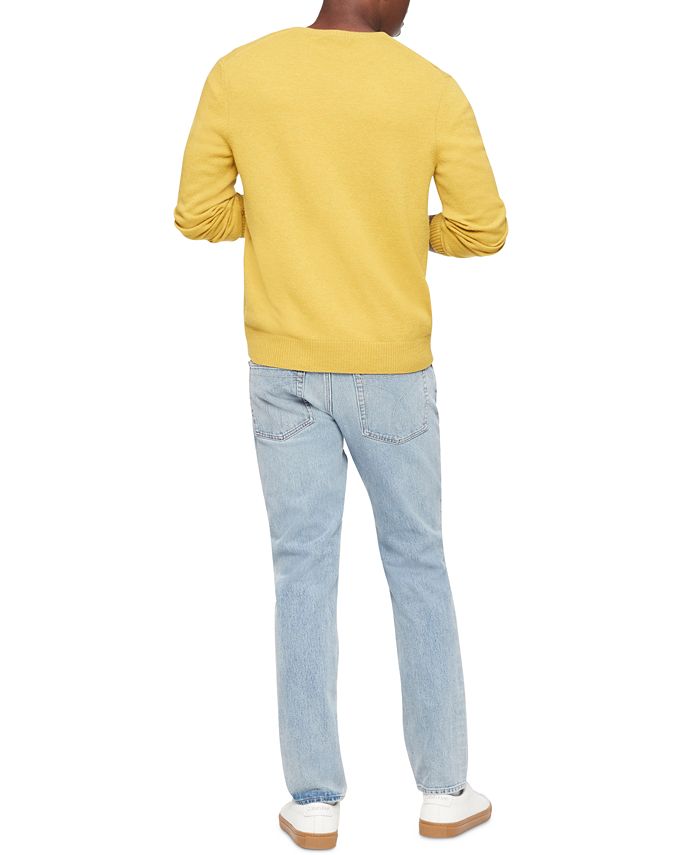 Calvin Klein Men's Solid Crewneck Merino Wool Sweater & Reviews
