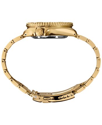 Seiko - Men's Automatic 5 Sports Gold-Tone Stainless Steel Bracelet Watch 43mm
