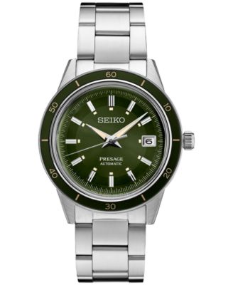 Seiko Men's Automatic Presage Stainless Steel Bracelet Watch 41mm & Reviews  - All Watches - Jewelry & Watches - Macy's