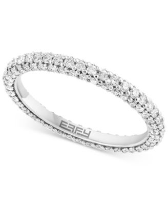 EFFY Collection - Diamond Three-Side Eternity Band (1-1/10 ct. t.w.) in 14k White Gold