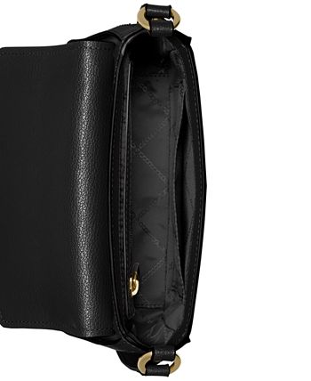 Michael Kors Sylvia Small Flap Messenger Bag, Messenger Bags, Clothing &  Accessories