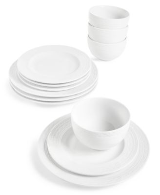 Martha Stewart Collection Quilted 12 Pc. Dinnerware Set Created for Macy s Macy s