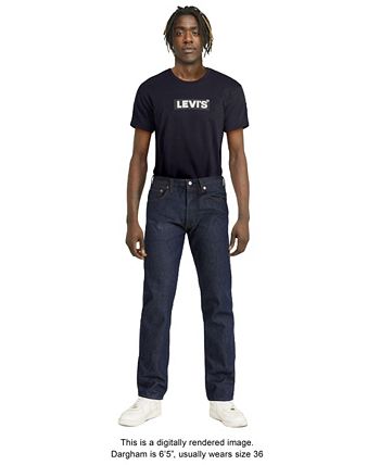 Levi's Men's 501® Original Shrink-to-Fit™ Non-Stretch Jeans - Macy's