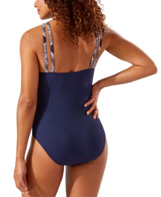 Tommy Bahama Island Cays Palms High-Neck One-Piece Swimsuit 