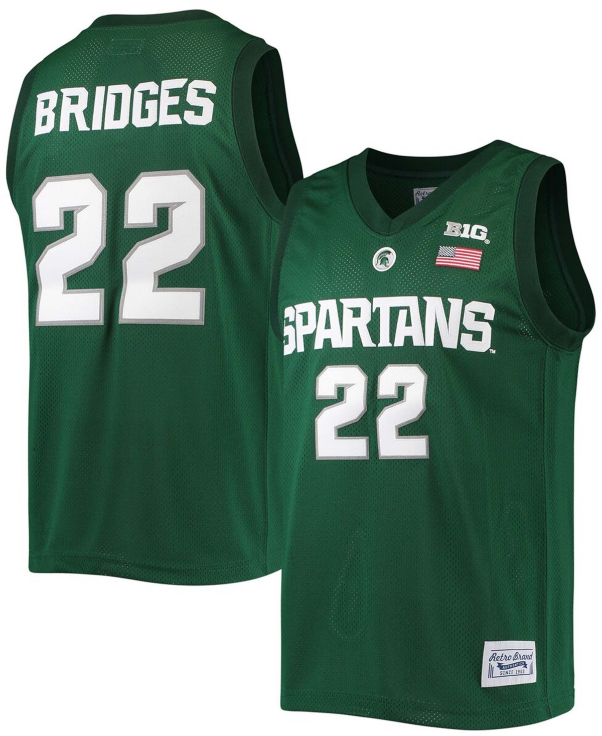 Men's Miles Bridges Green Michigan State Spartans Alumni Commemorative Classic Basketball Jersey - Green