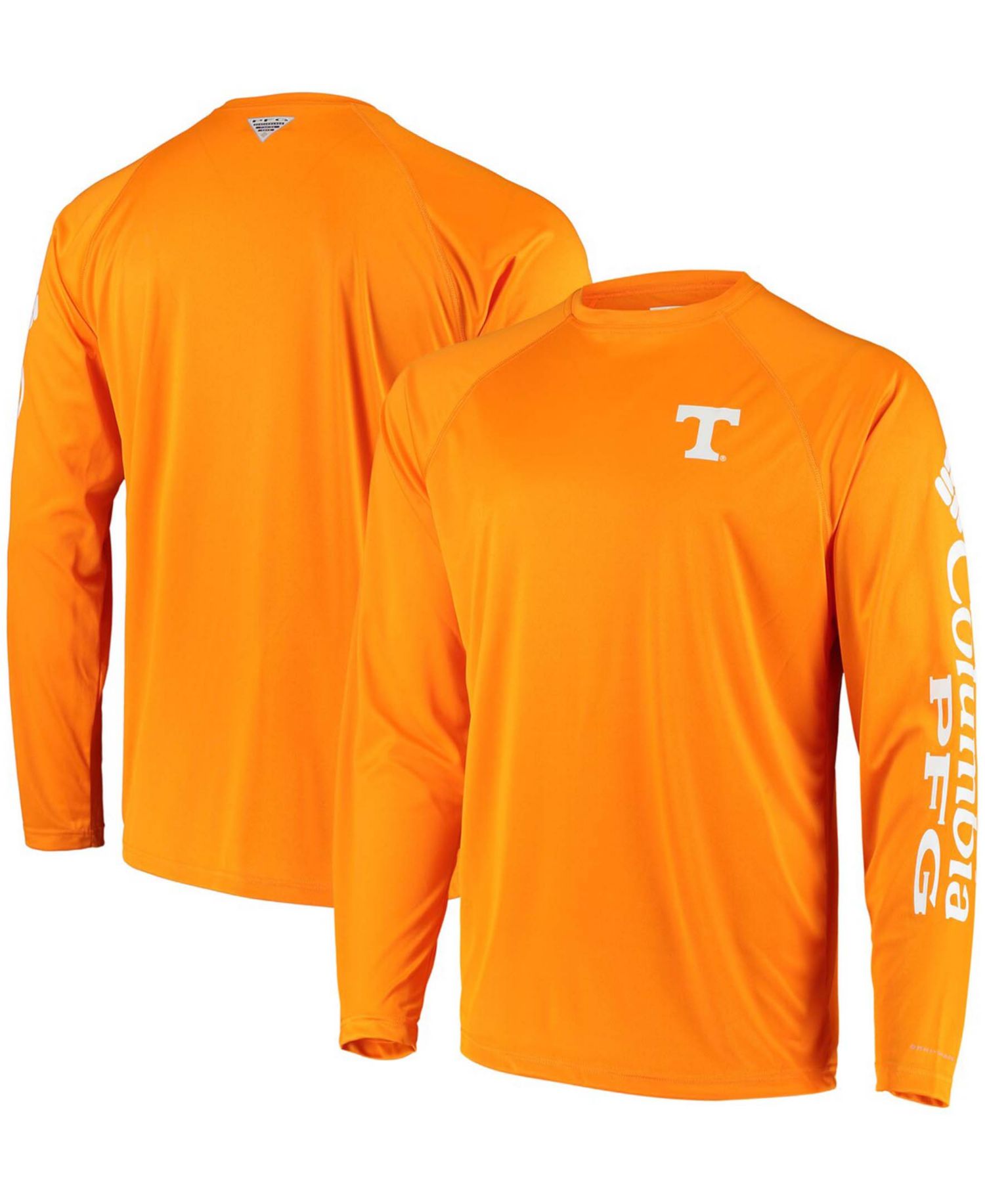 Men's PFG Tennessee Orange Tennessee Volunteers Terminal Tackle Omni-Shade Long Sleeve T-shirt