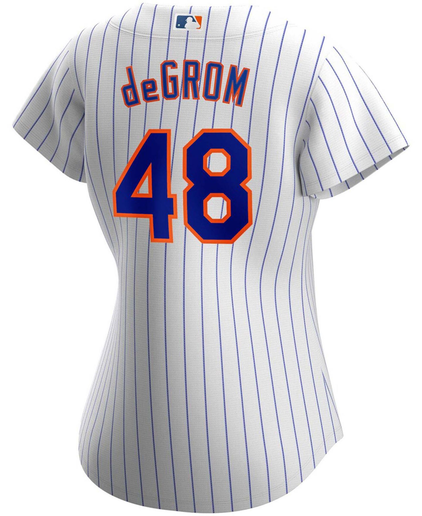 Женский топ Nike Jacob Degrom White New York Mets Home Replica Player Jersey — фото 4