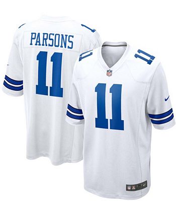 Dallas Cowboys Nike Game Road Jersey - White - Custom - Mens