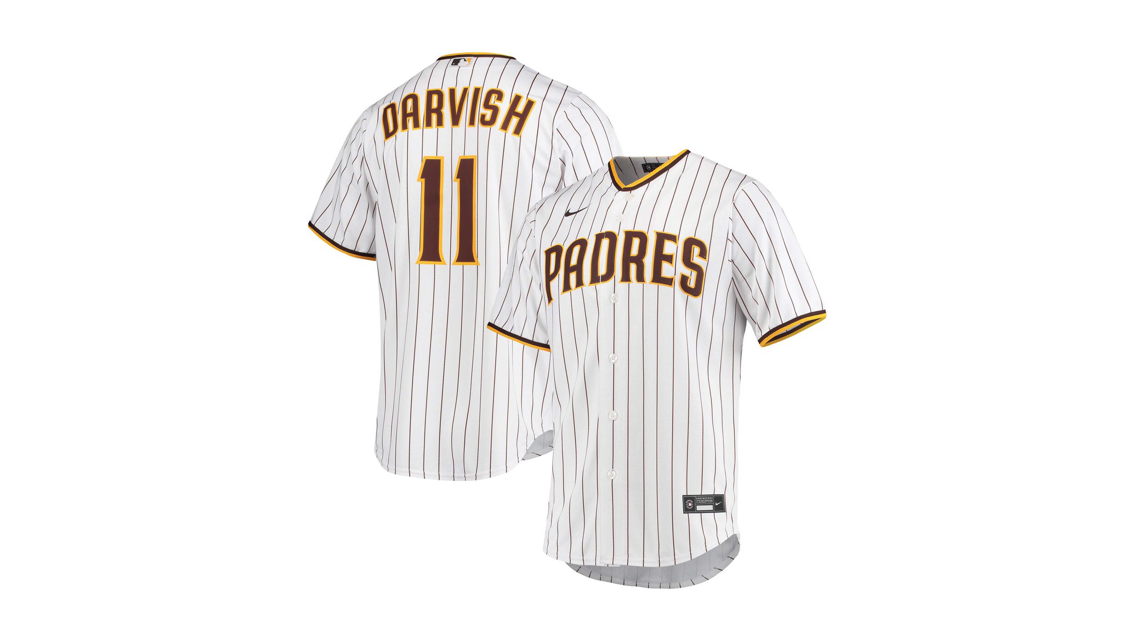 Men's Yu Darvish White San Diego Padres Home Replica Player Jersey