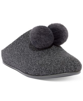 FitFlop - Women's Chrissie Pom Pom Slippers