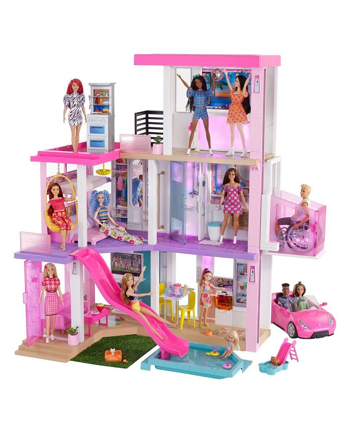 Barbie Dream House Doll house 3-Story With Furniture, Dolls And