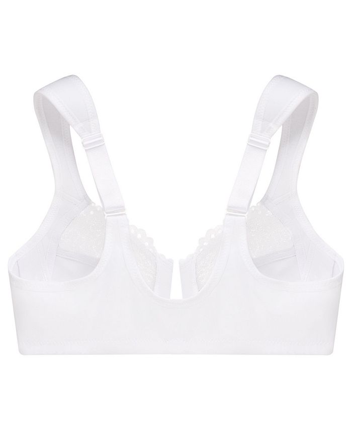 Women's Full Figure Plus Size Wonderwire Front Close Bra 1245 - White