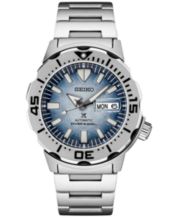 Seiko Men's Automatic Prospex Diver Black Silicone Strap Watch 45mm - Macy's