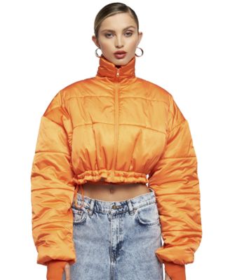 orange cropped jacket