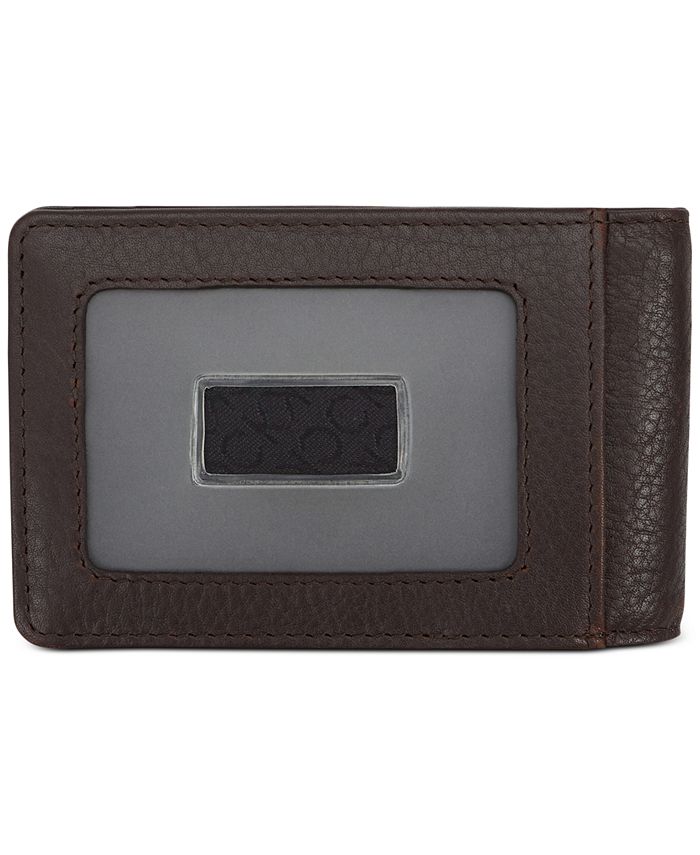 Calvin Klein Men's Pebbled Leather RFID Bifold Wallet with Removable Money  Clip & Reviews - All Accessories - Men - Macy's