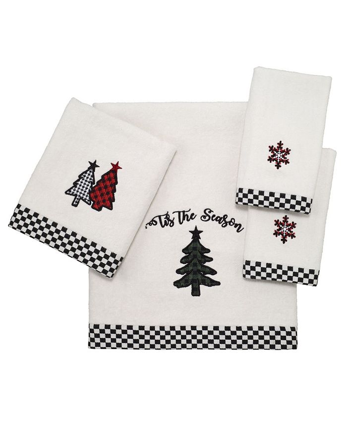 Avanti Tis the Season Holiday Plaid Cotton Bath Towel, 27" x 50" Macy's