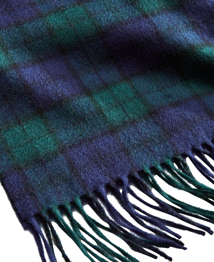 Club Room Men's 100 Plaid Cashmere Scarf, Created for Macy's Macy's
