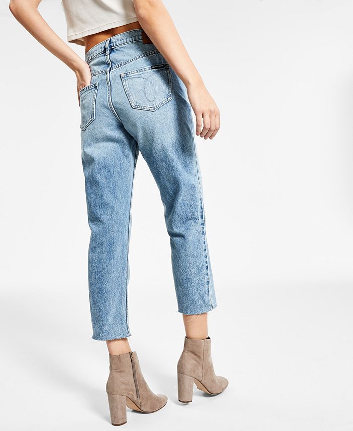 Calvin Klein Jeans Cotton Straight-Leg Ankle Jeans & Reviews - Jeans ...