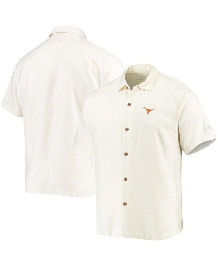 Men's Tommy Bahama White Colorado Buffaloes Al Fresco Tropics Jacquard  Button-Up Shirt