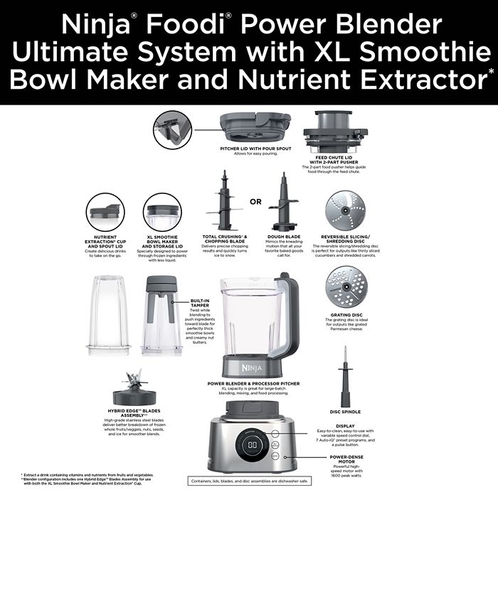 Ninja Foodi® Power Blender Ultimate System with XL Smoothie Bowl Maker