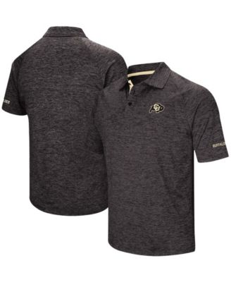 Men's Black Colorado Buffaloes Down Swing Polo