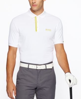 boss white polo