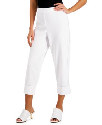 women's petite white dress pants