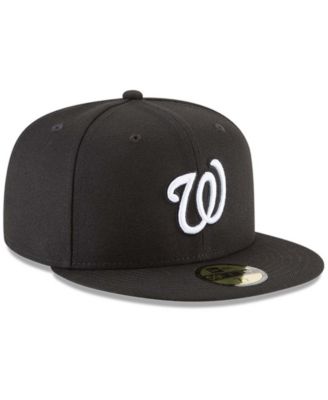 Men's Black Washington Nationals 59FIFTY Fitted Hat