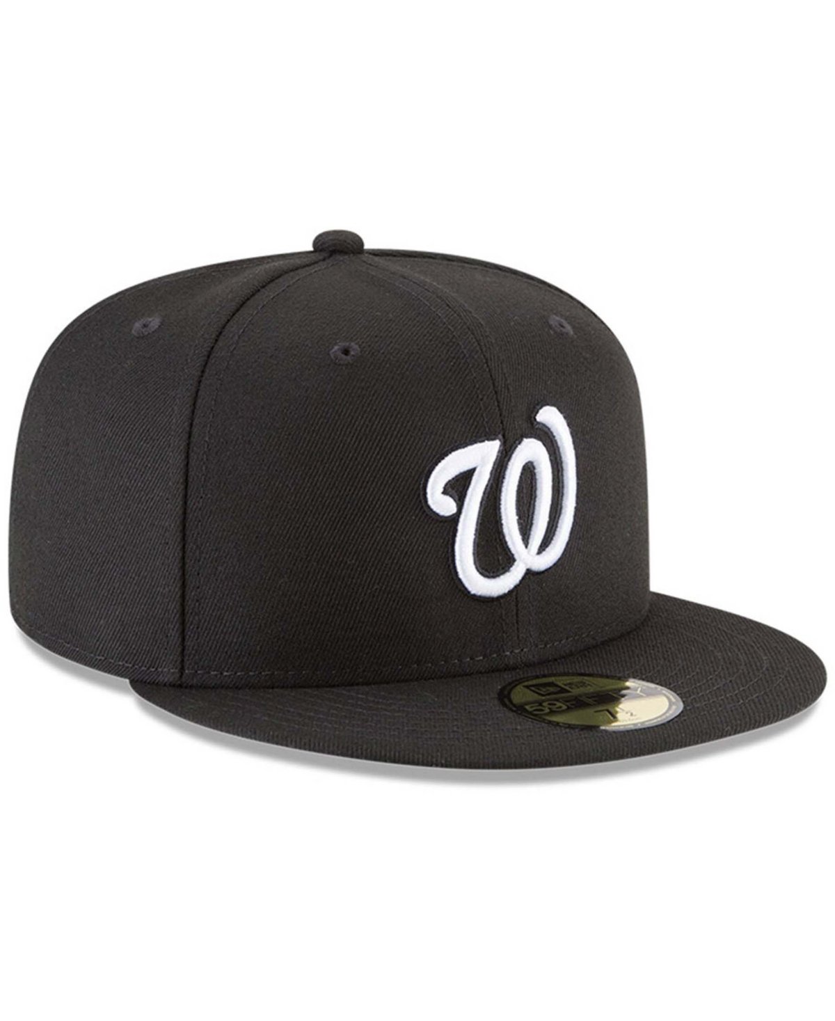 Men's Black Washington Nationals 59FIFTY Fitted Hat