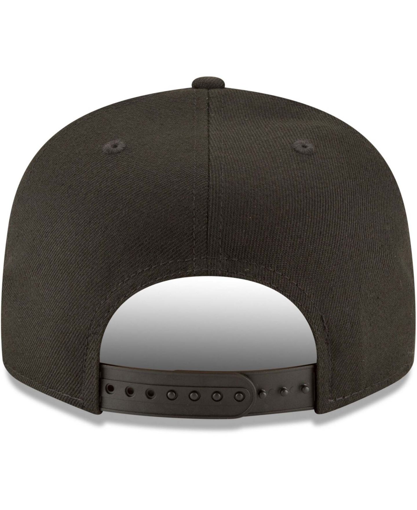 Мужская кепка New Era Black Cincinnati Reds Black on Black 9FIFTY Team Snapback Adjustable Hat — фото 3