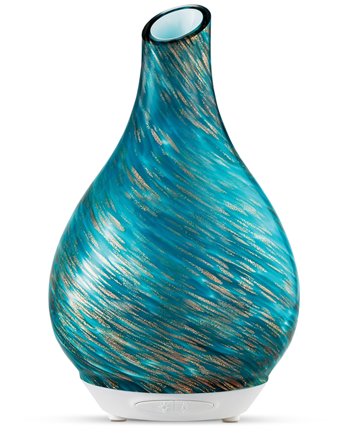 Shop Sparoom Seascape Glass Ultrasonic Essential Oil Aromatherapy Diffuser In Blue,green