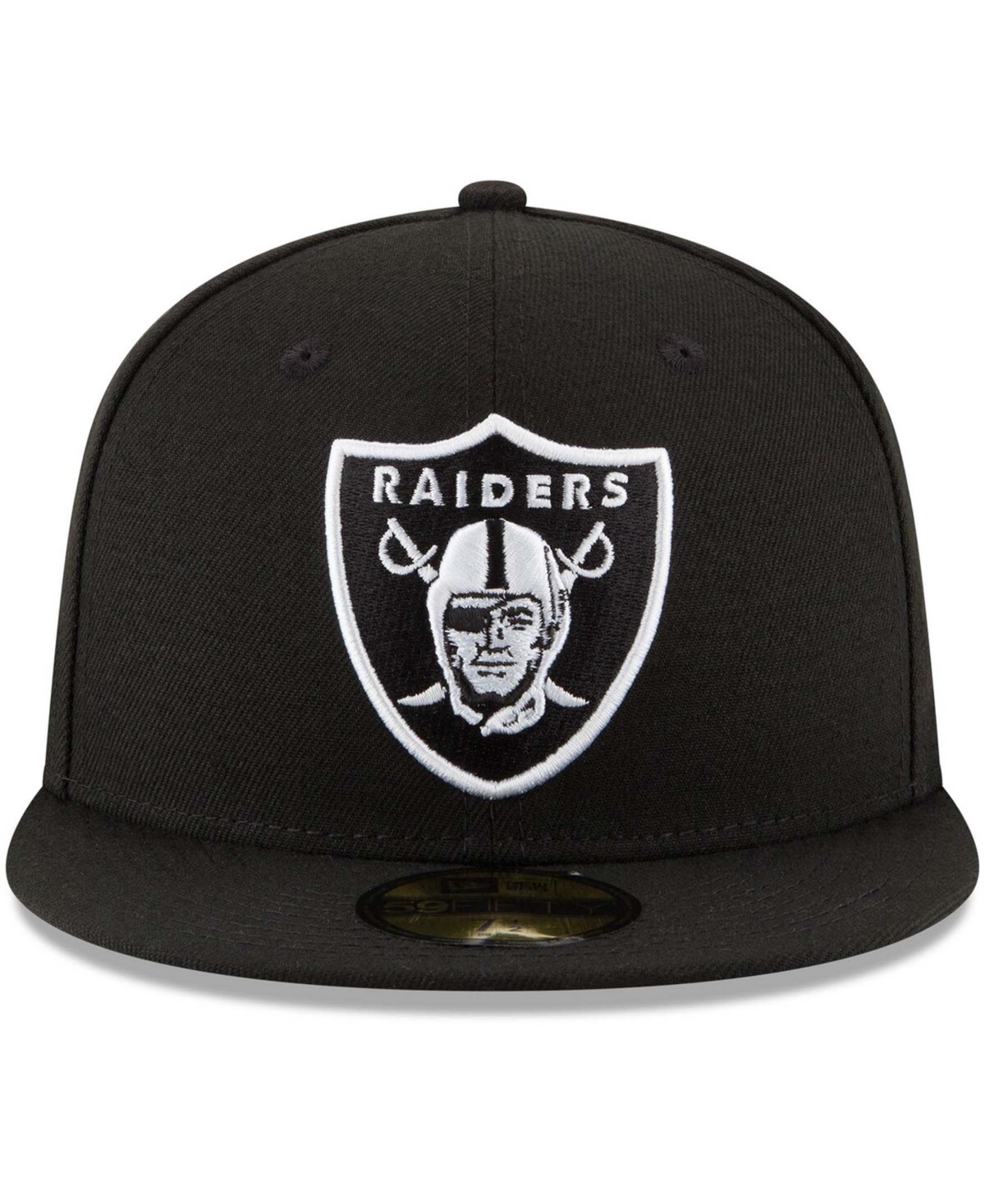 Men'sLas Vegas Raiders B-Dub 59FIFTY Fitted Hat - Black
