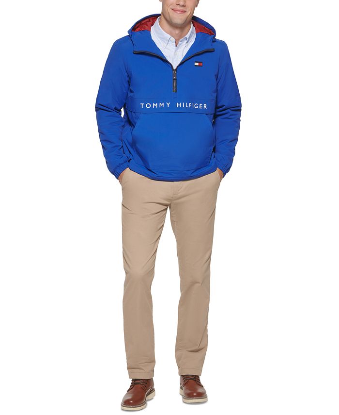 Tommy Hilfiger Men's Performance Taslan Popover Hooded Jacket & Reviews