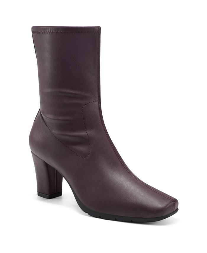 Aerosoles Women s Cinnamon Heeled Tailored Booties Macy s