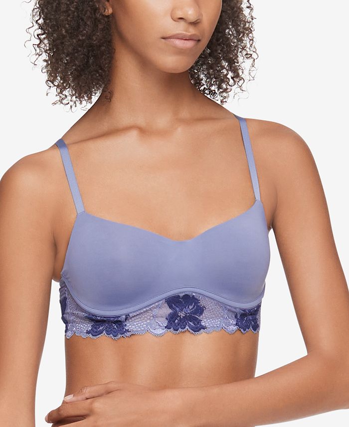 Calvin Klein Womens Perfectly Fit Flex Lightly Lined Wirefree Bralette :  : Clothing, Shoes & Accessories