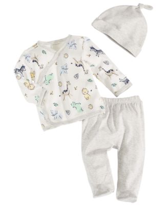 First Impressions - Baby Boys 3-Pc. Safari Toss Take Me Home Set