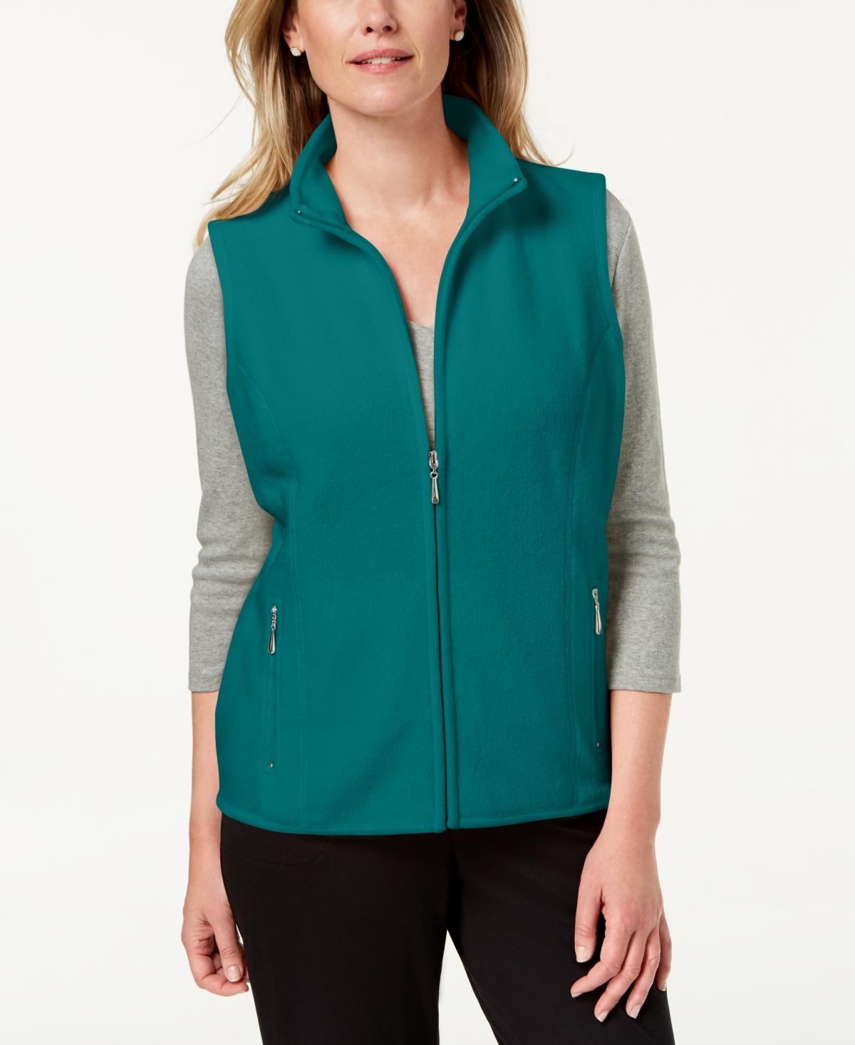 Karen scott top fleece vest