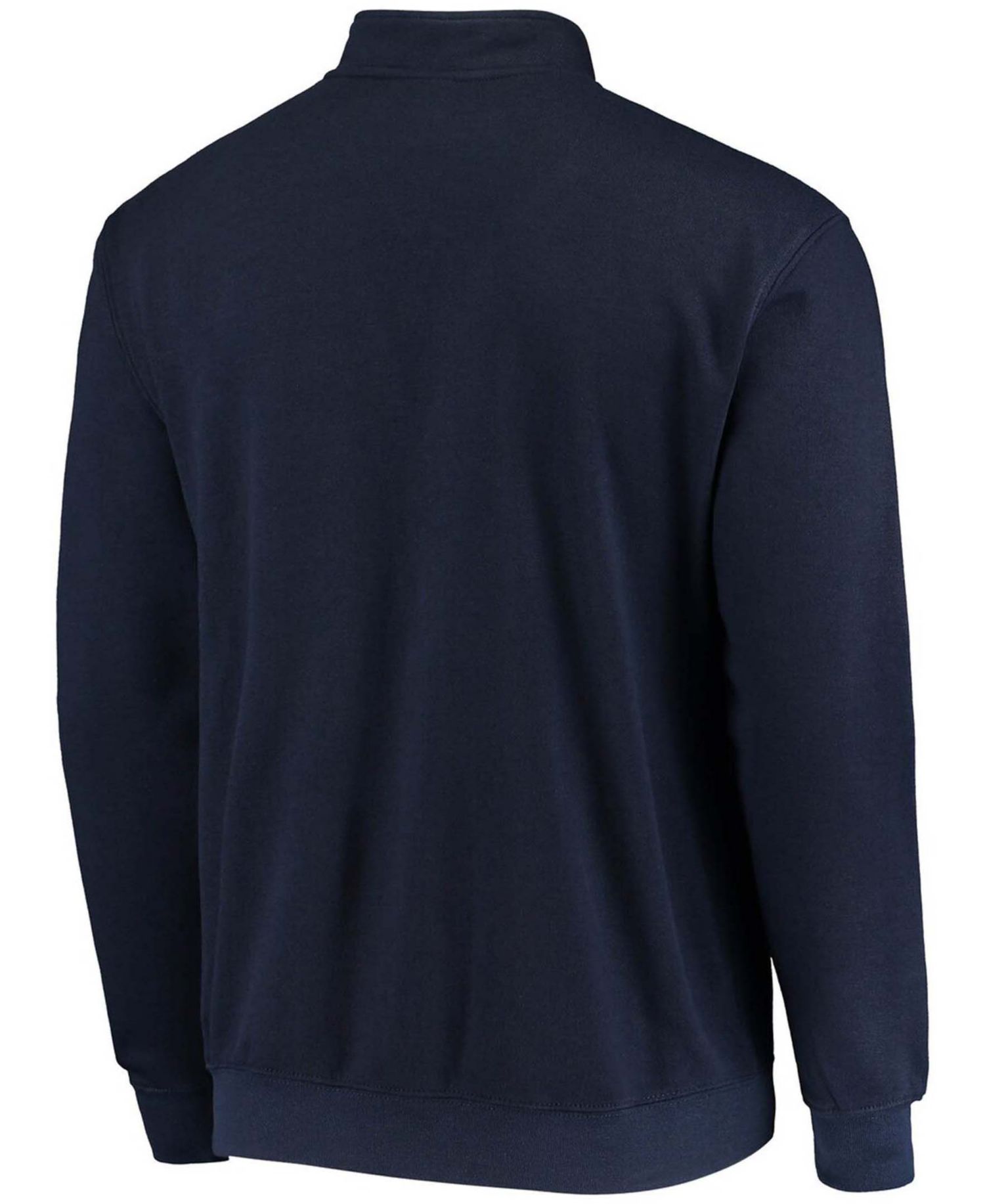 Men's Navy Michigan Wolverines Tortugas Logo Quarter-Zip Jacket