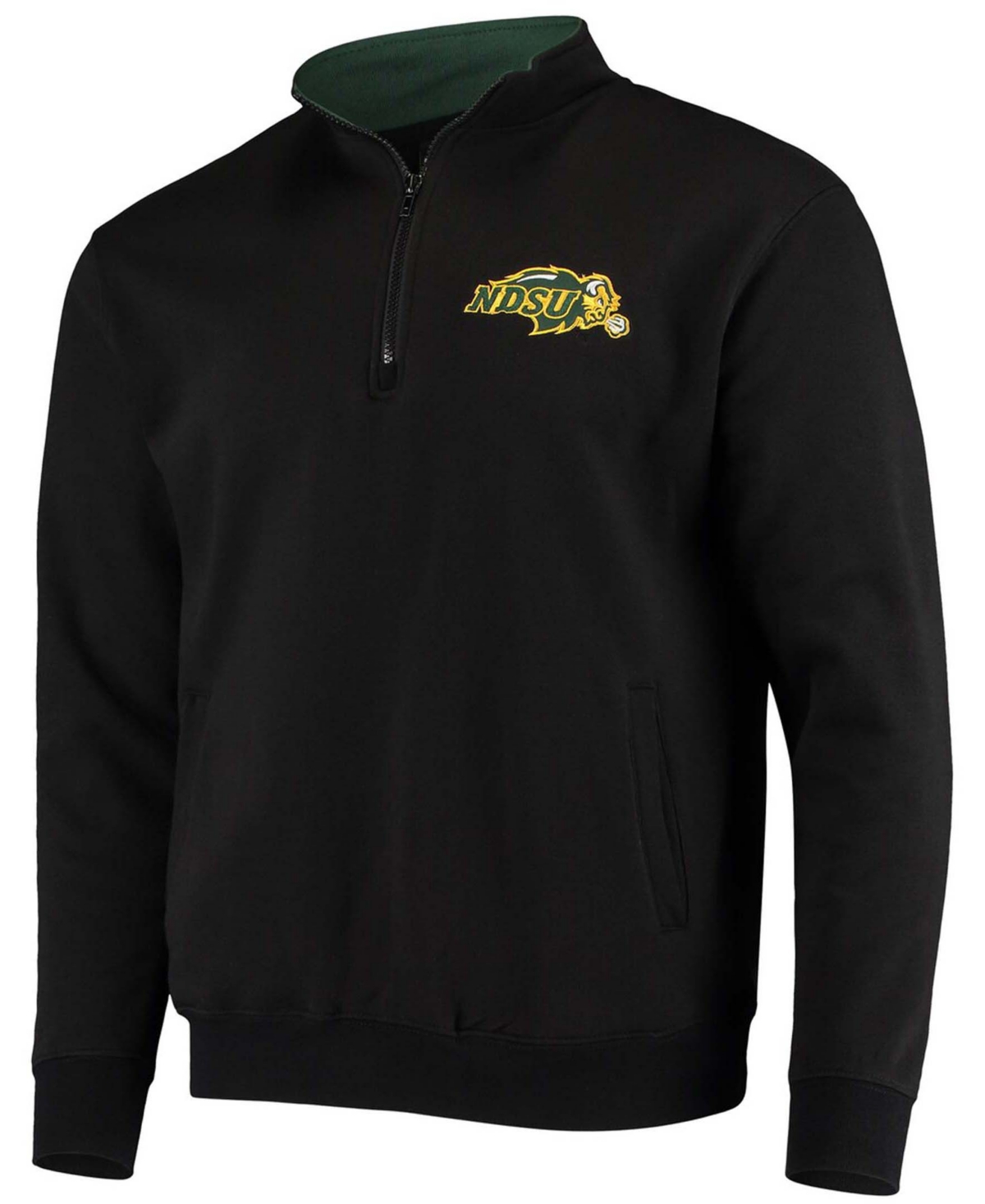 Colosseum Men's Green Ndsu Bison Tortugas Logo Quarter-zip Jacket In Green