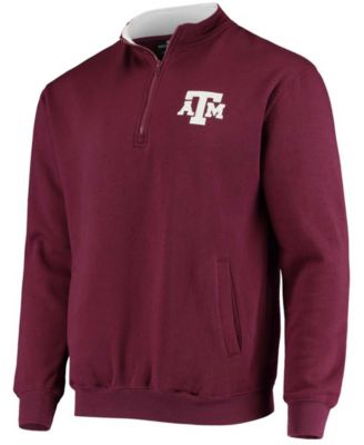 Men's Maroon Texas A M Aggies Tortugas Logo Quarter-Zip Jacket