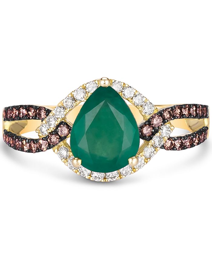 Le Vian New Emerald (1-1/2 ct. t.w.) & Diamond (1/2 ct. t.w.) Ring in ...