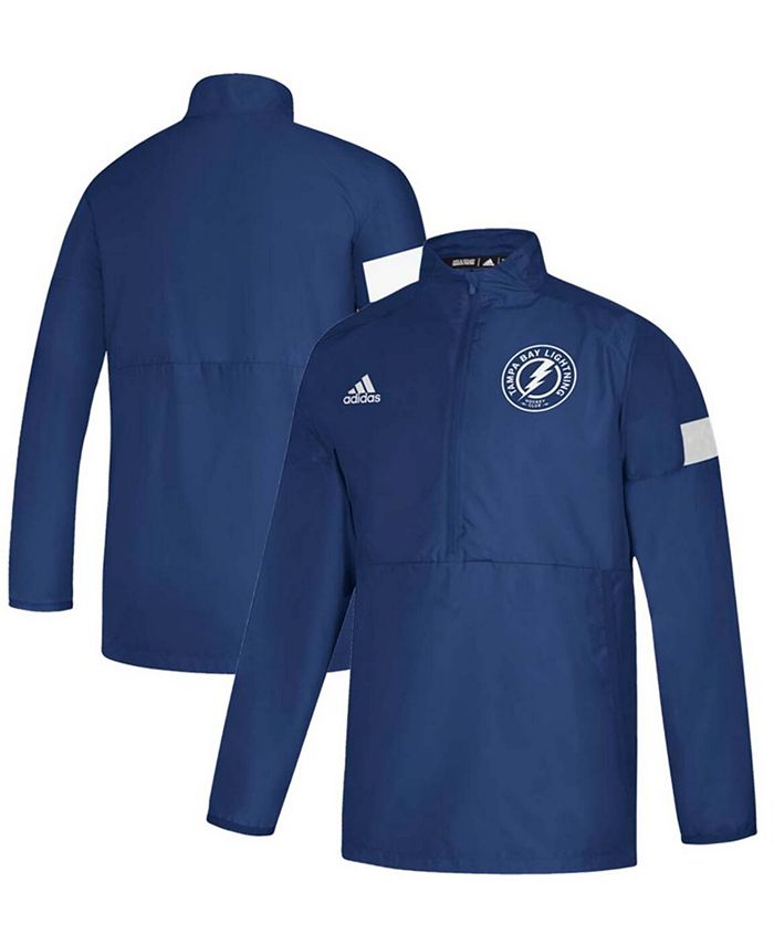 adidas Men s Blue Tampa Bay Lightning Game Mode Quarter Zip